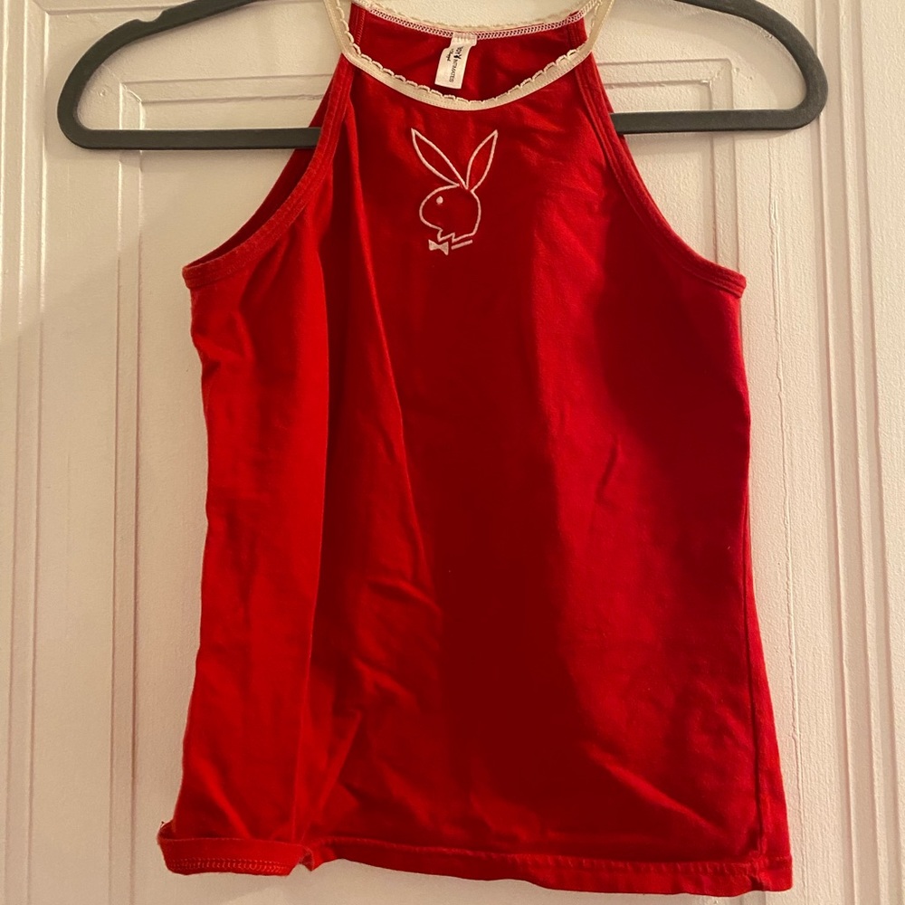 Vintage play boy red top
